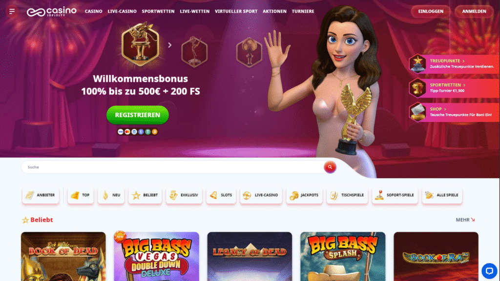 casino infinity wallpaper deutsch 1 